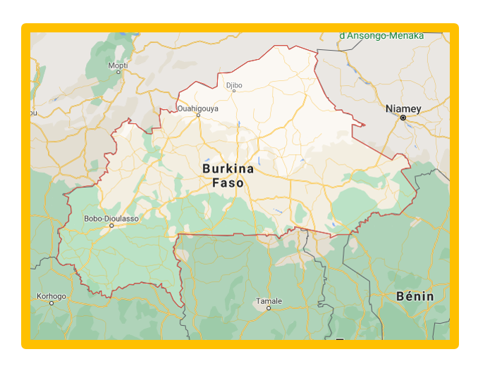 carte du Burkina Faso
