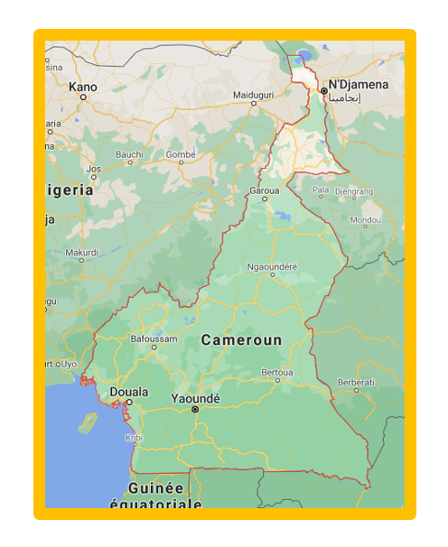 carte du Cameroun