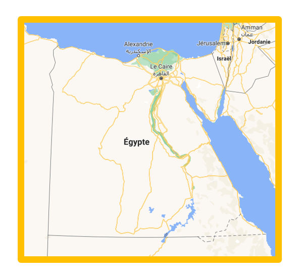 carte de l'Egypte