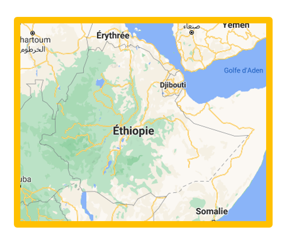 carte de l'Éthiopie