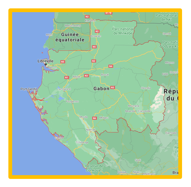 carte du Gabon