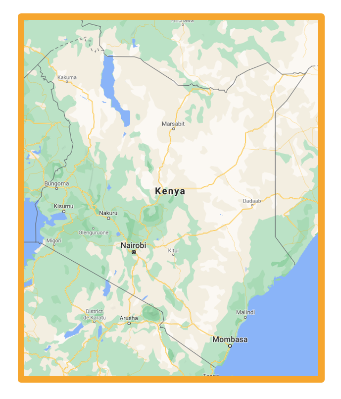 carte du Kenya