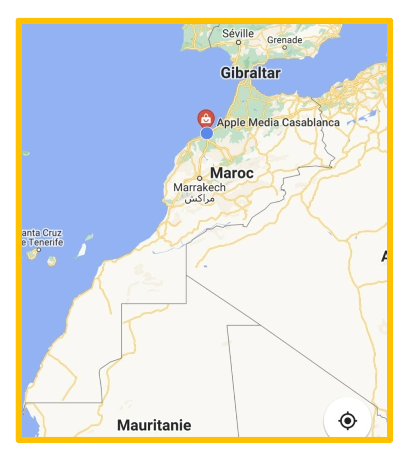 carte du Maroc