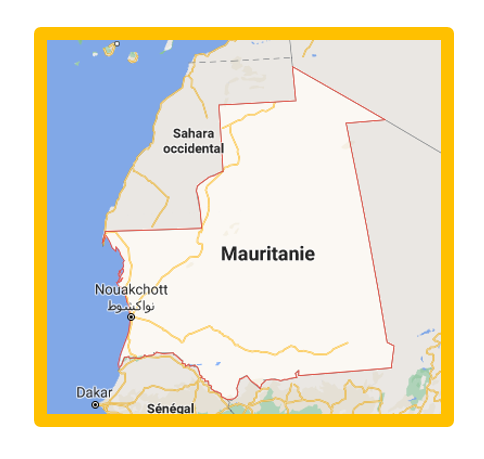 carte de Mauritanie