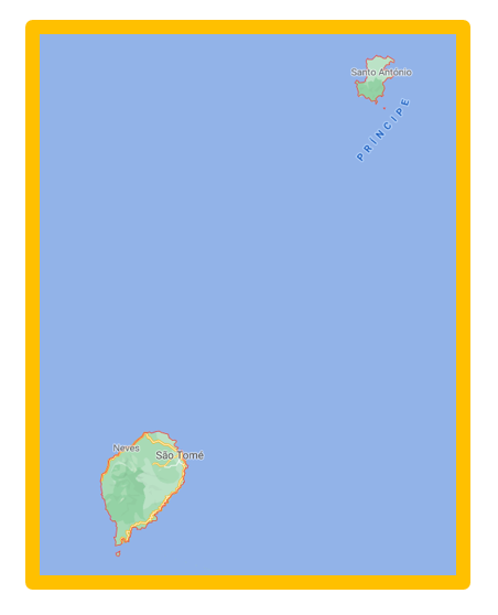 carte de São Tomé et Principe