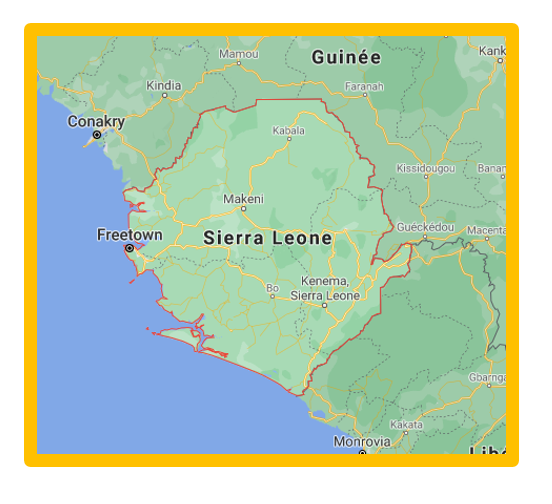 carte de la Sierra Leone