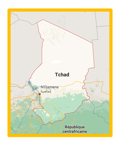 carte du Tchad