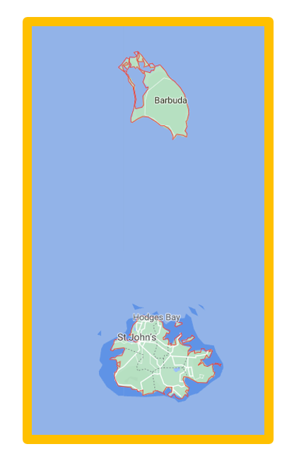 carte d'Antigua-et-Barbuda