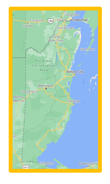 carte du Belize