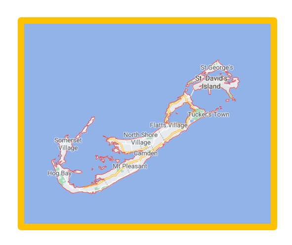 carte des Bermudes