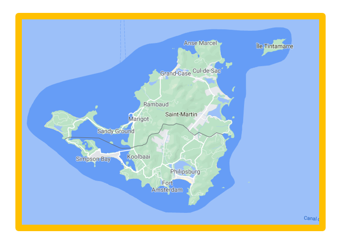 carte de Saint Martin