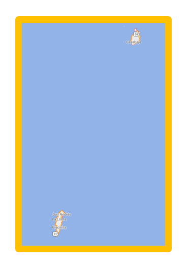 carte de San Andrés y Providencia
