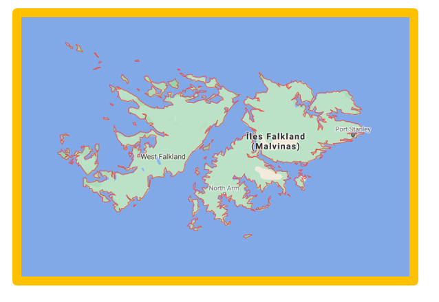 carte des Îles Malouines