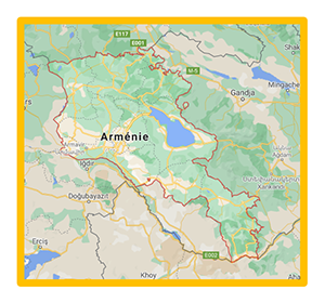 carte de l'Arménie