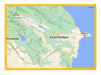 carte de l'Azerbaïdjan'