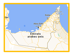 carte des Émirats arabes unis