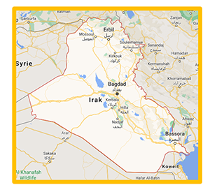 carte de l'Irak