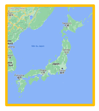 carte du Japon