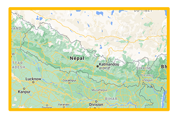 carte du Népal
