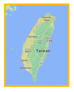 carte de Taïwan
