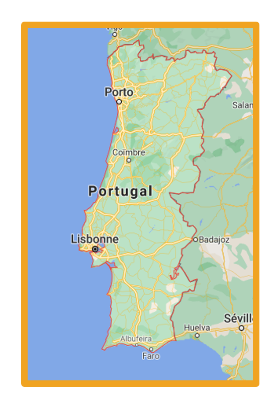 carte du Portugal