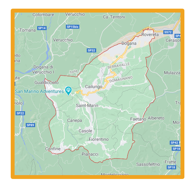 carte de Saint-Marin