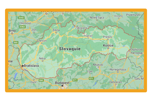 carte de la Slovaquie