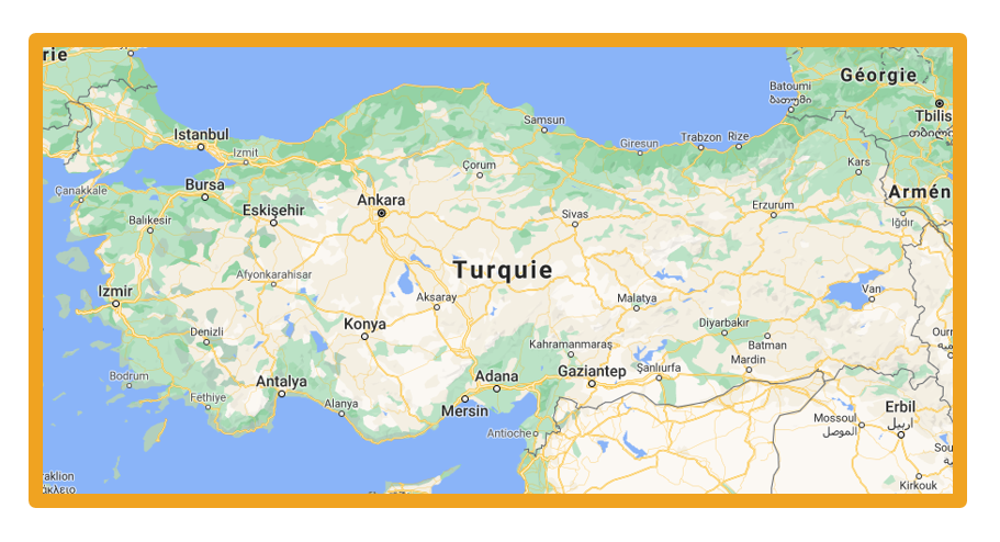 carte de Turquie