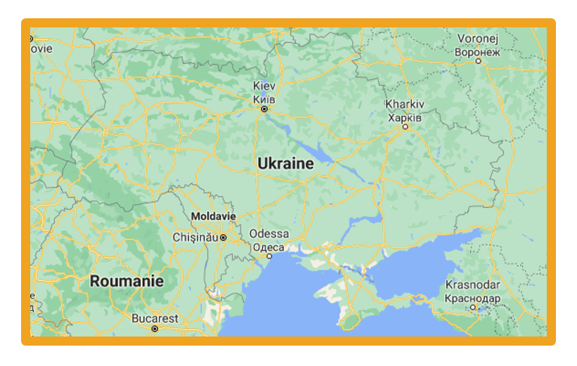 carte de l'Ukraine