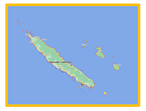 carte de la Nouvelle-Calédonie