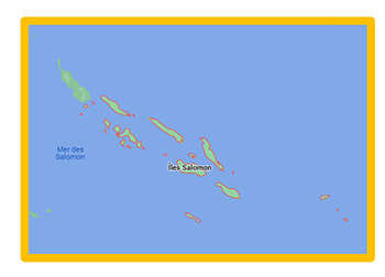 carte des Îles Salomon